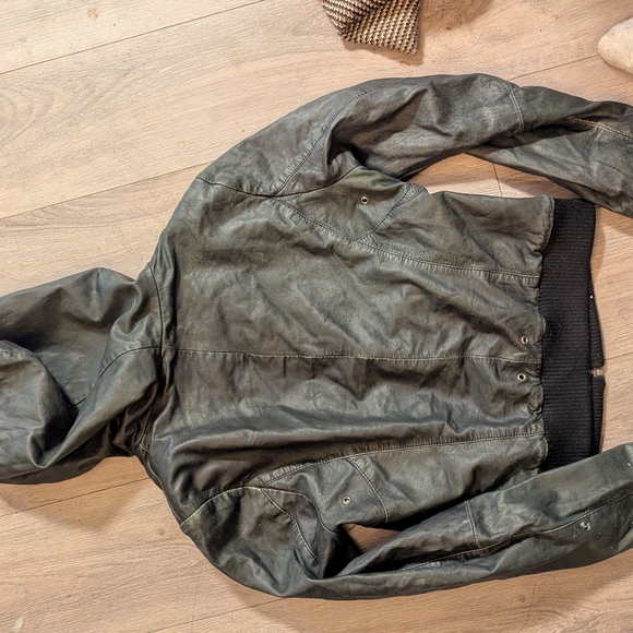 Danier Black Leather Jacket with Hood - Picture 3 of 3